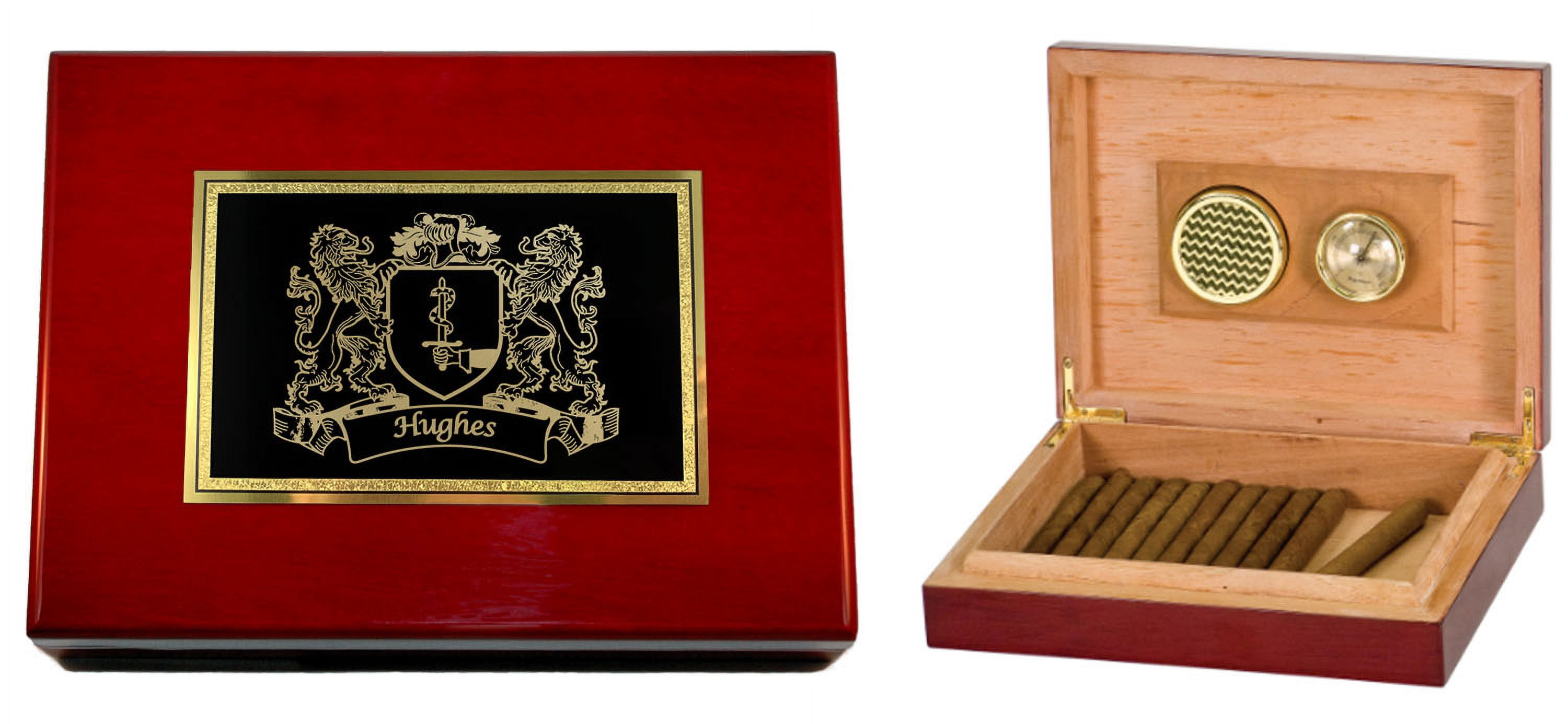 Hughes Irish Coat of Arms Humidor