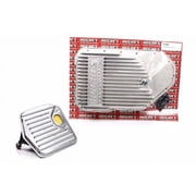 Hughes Performance HP3880 Deep Sump Transmission Pan Finned Adds 2-4 qt. Capacity Aluminium - Natural