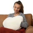 thumbnail image 1 of Hugimals Super Sized Heart to Hug 8 lb Weighted Pillow In Ivory | Soft Sensory Anxiety and Stress Relief Pillow for Self-Care, Comfort, Relaxation, Sleep, With Cozy Hand Pocket, 1 of 8
