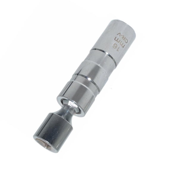 Hugjasmine 14mm 16mm Thin Wall Magnetic Swivels Spark Plug Socket 12 Point Spark Plug Socket 3/8Inch Drive Spark Plug Socket