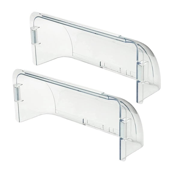 Hugjasmine 2pcs Adjustable Air Vent Deflector Clear Deflector for Ceiling Registers Floor