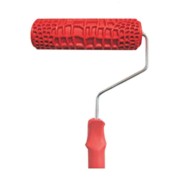 Hugjasmine 7" Embossed for Crocodile Skin Painting Roller Art Roller with Handle for Wall D