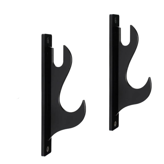 Hugjasmine Adjustable Wall Mounted Swords Rack Display Holder Accessory for All Types of Swords 2 Pieces Set Home Organization