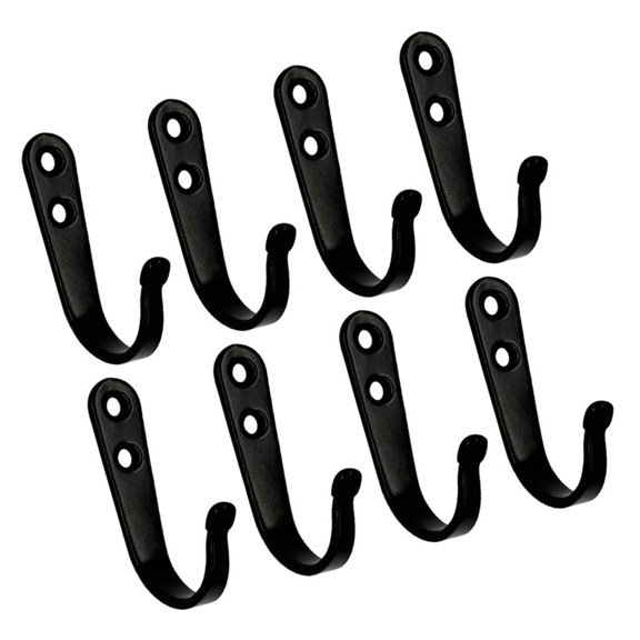 Hugjasmine Coat Hanger Heavy Duty Robe Hook with Screws Metal Hanger for Scarf, Bag, Towel