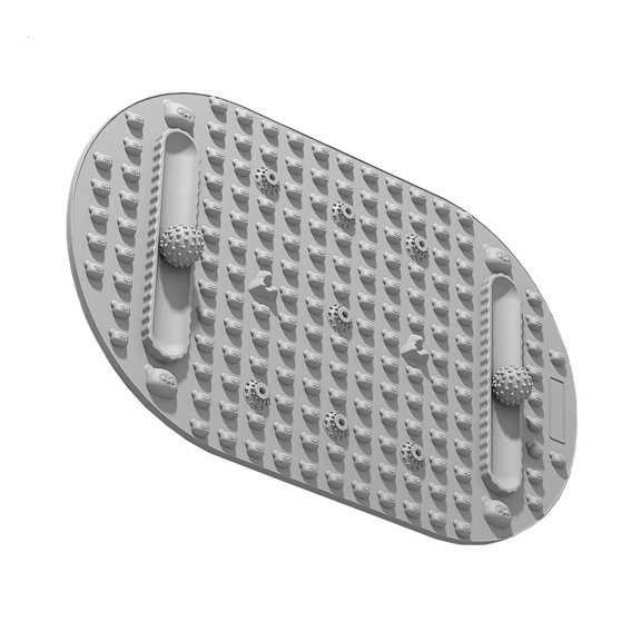 Hugjasmine Foot Massage Pad for Daily Indoor Relief, Rolling Ball Tracks and Textured Stepping Pad, Single Mat Format for Daily Use