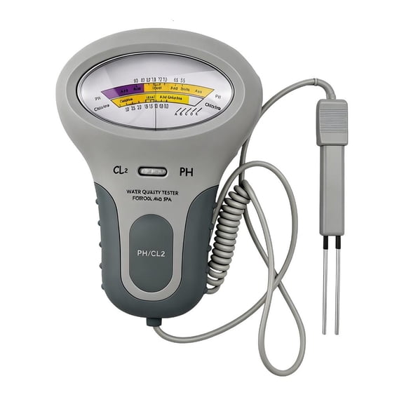 Hugjasmine Handheld Chlorine and Acidity Water Tester for Pool and Spa Care Checks