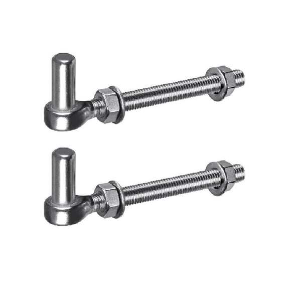Hugjasmine Multifunction J Bolt Hinges Rustproof Door Hinges Simple Installs for Gate Mounting