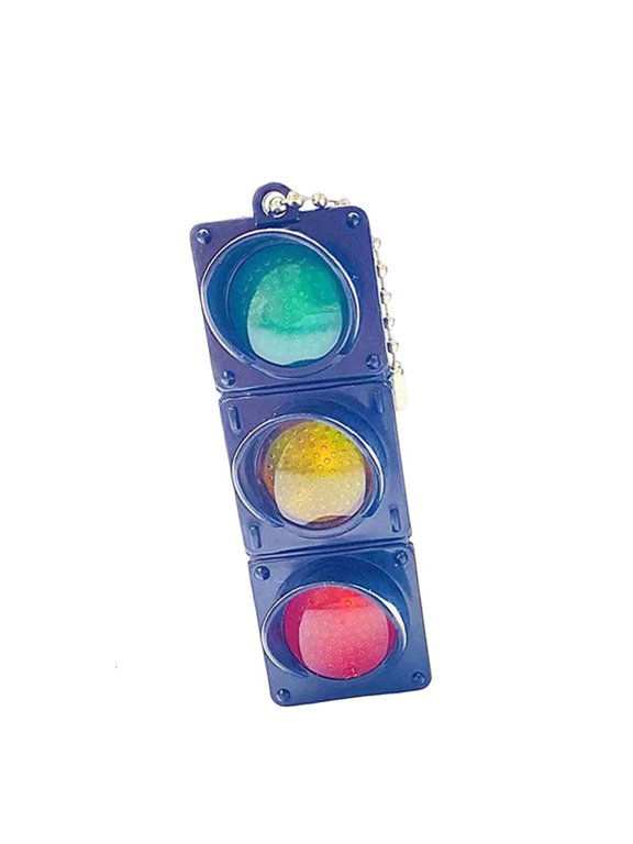 Practical Traffic Light Keychain LED Pedestrian Light Key Jewelry Traffic Signal Key Pendant for Kids and Enthusiasts