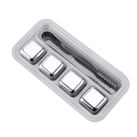 Hugjasmine Stainless Steel Whiskey Stones Ice Cubes Reusable Chilling Whiskey Stones for Whiskey Wine Beverage Gift Sets for Friend