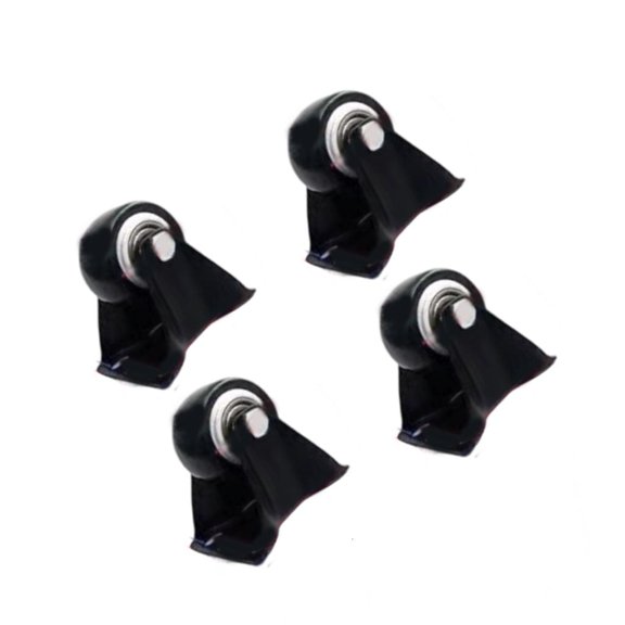 Hugjasmine Tool Easy installs Casters PU Quiet Rollers Galvanized Steel Frame Supports
