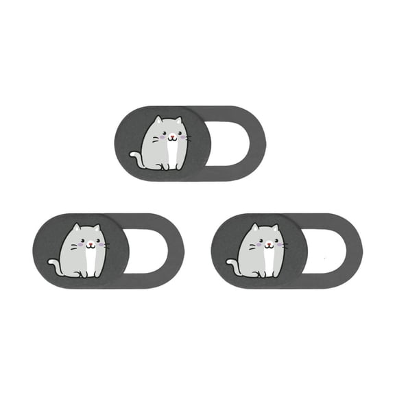 Hugjasmine Web Camera Privacy Protector Sticker Universal Phone Camera Cover Slide Kitten Camera Cover Protect Your Security