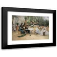 thumbnail image 1 of Hugo Birger 14x11 Black Modern Framed Museum Art Print Titled - The Scandinavian Artists’ Lunch at Cafe Ledoyen, Paris; Varnishing Day 1886 (1886), 1 of 5