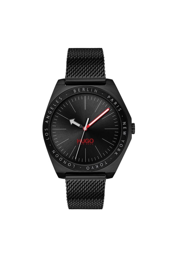 Act Men's Black Dial Quartz Watch 1530108