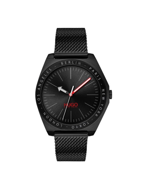 Act Men's Black Dial Quartz Watch 1530108
