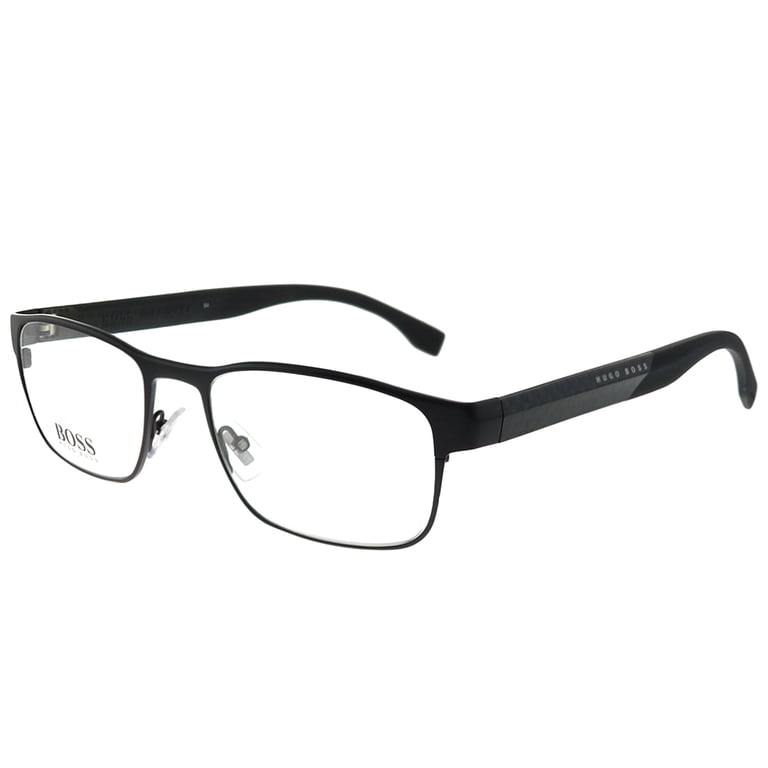 Hugo Boss BOSS 0881 Metal Unisex Rectangle Eyeglasses Matte Brown