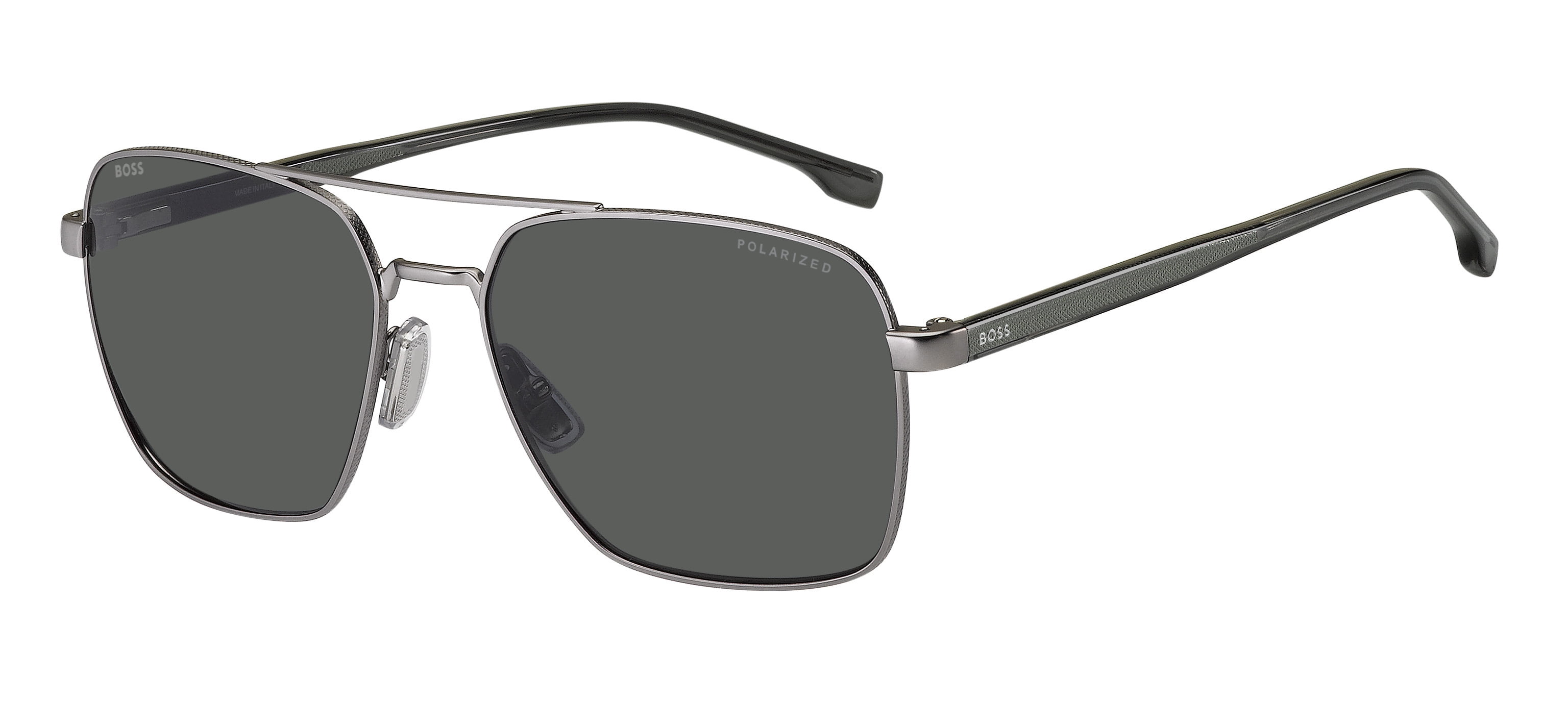 Hugo Boss Sunglasses BOSS 1045/S R81 M9 Matte Ruthenium Grey Polarized