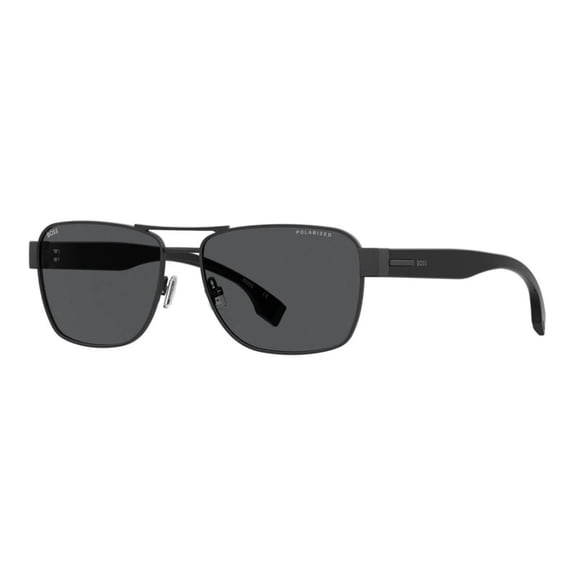 Hugo Boss BOSS 1441/O/S 0807M9 60mm Rectangle Sunglasses Men's Black