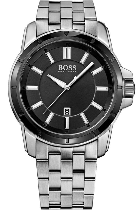 Black Dial Stainless Steel Unisex Watch 1512924