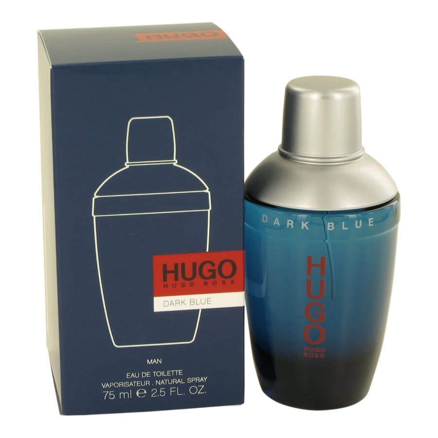 Hugo Boss Dark Blue Eau De Toilette Spray, Cologne for Men, 2.5 Oz