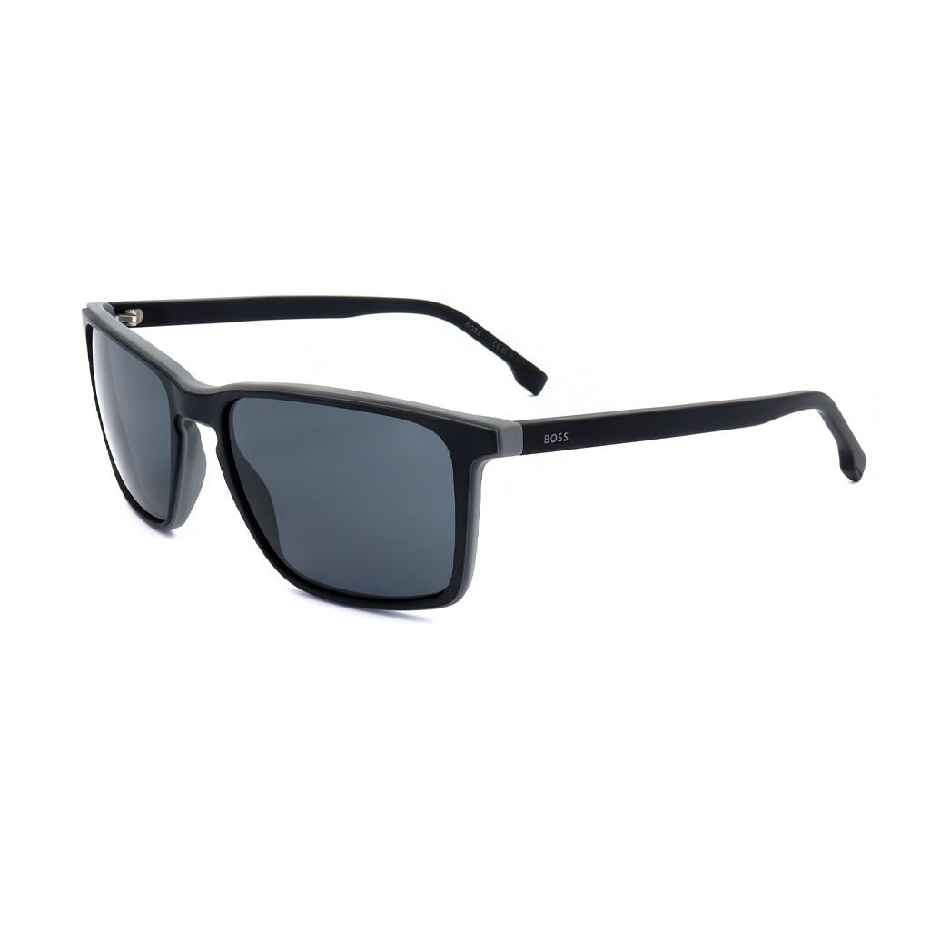 Hugo Boss Grey Rectangular Men's Sunglasses BOSS 1556/O/S 0O6W/IR 57