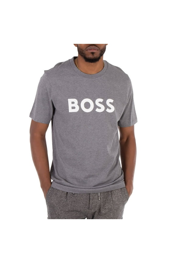 Logo Print Cotton-Jersey T-Shirt, Size Medium