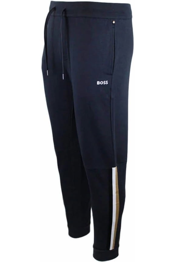 Men's Cotton Iconic Pants, Dark Blue, Large