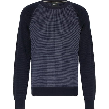 Hugo Boss Men's Dairon Wool Crew Neck Sweater, Navy