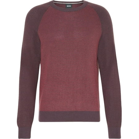 Hugo Boss Men's Dairon Wool Crew Neck Sweater, Red