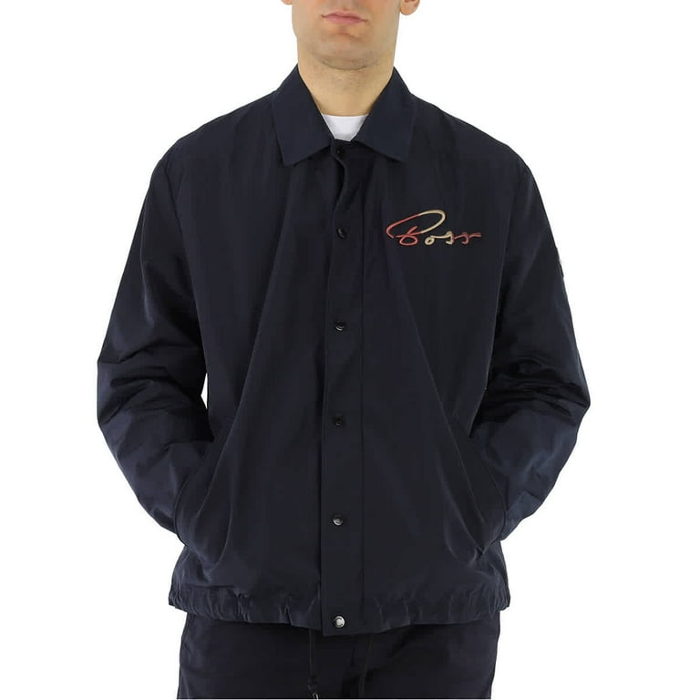 Hugo Boss Men s Dark Blue Colton Memory Fabric Jacket Brand Size 50 Walmart