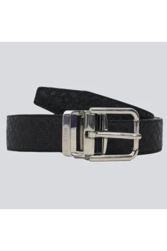 Men's Onavi Leather Belt, Black