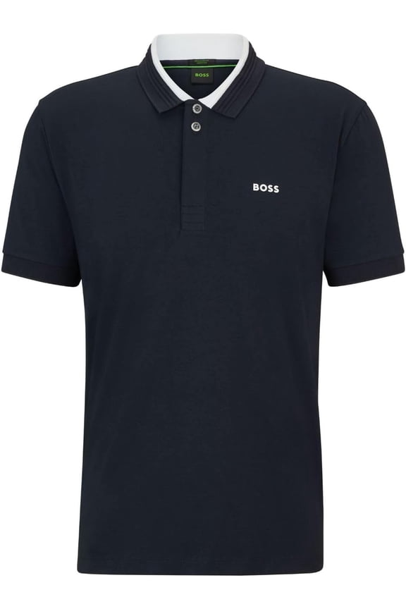Men's Paddy 1 Polo Shirt w/ White Collar, Navy, X-Large