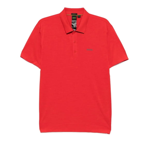 Hugo Boss Men's Paddytech Short Sleeve Polo, Red