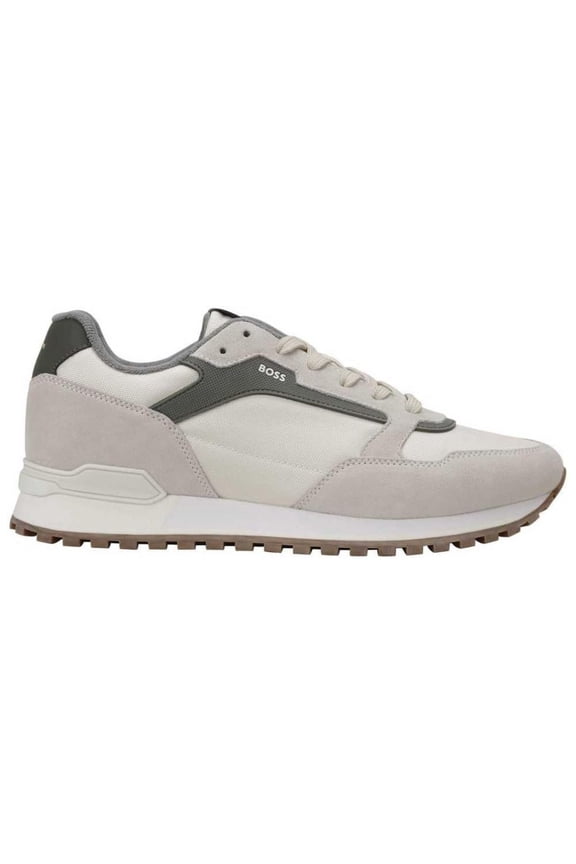 Men's Parkour Suede Running Sneaker, Medium Grey