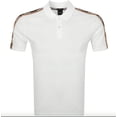thumbnail image 1 of Hugo Boss Men's Parlay 175 White Pique Cotton Shoulder Logo Short Sleeve Polo T-Shirt, 1 of 1