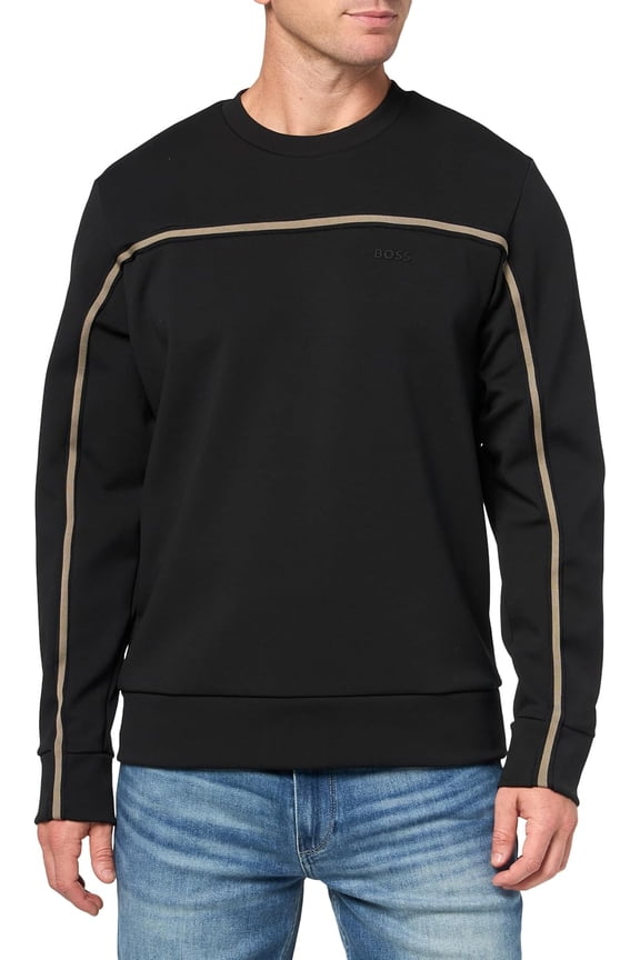 Men's Salbo 1 Crewneck Sweater, Black Shadow, Large