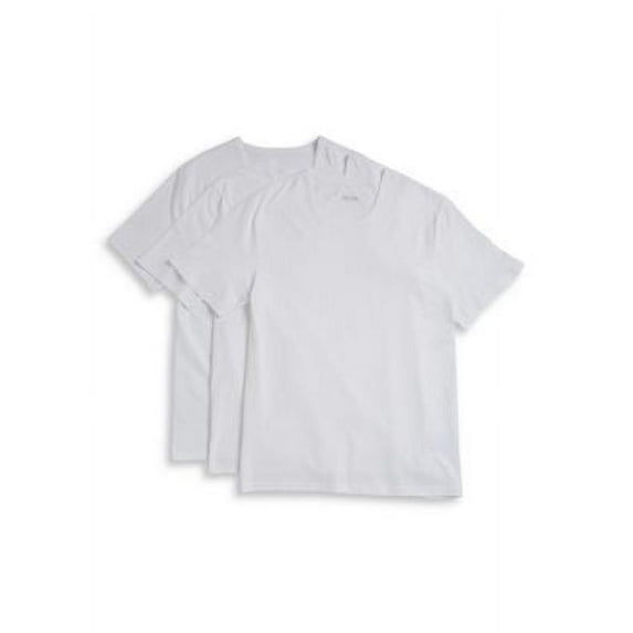Hugo Boss Men's Shirt 3-Pack Crew Neck Regular Fit Casual Short Sleeve T-Shirt, White, XL