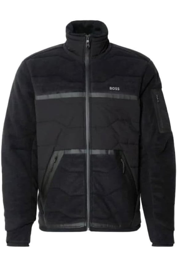 Men's Snoozy Fleece Puffer Coat, Black