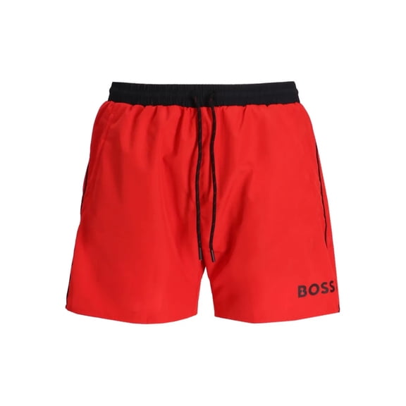 Hugo Boss Men's Starfish Swim Trunks, Medium Red, XX-Large