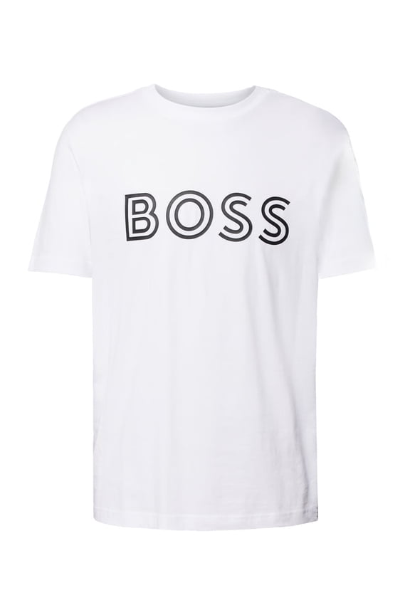 Men's Tee 1 Outlined Logo T-Shirt, White