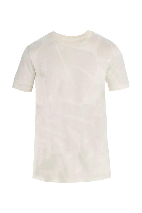 Men's Thompson 08 All Over Leaf Tonal Print T-Shirt, Beige