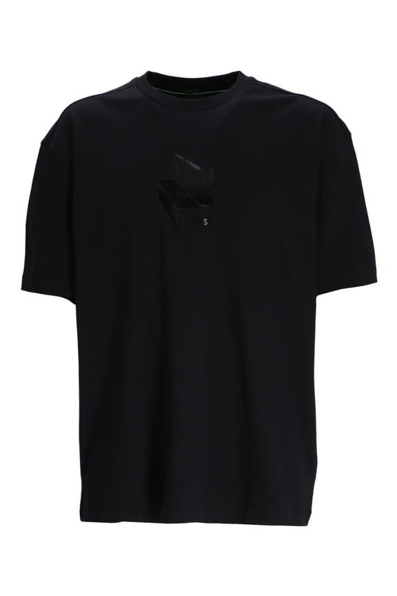 Men's Tiburt 355 White Jacquard Logo Short Sleeve Crew Neck T-Shirt