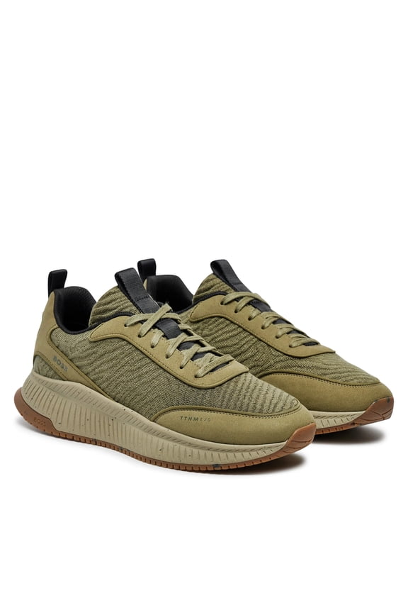 Men's Titanium Evo Running Sneakers, Dark Green