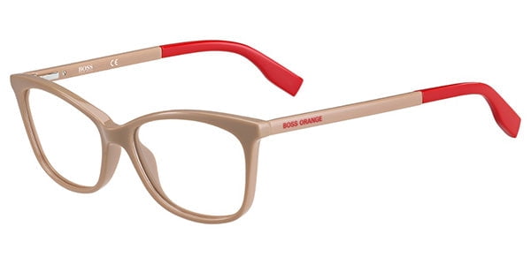 Produktbild von Hugo Boss Runde Unisex Schwarz Gold Brille