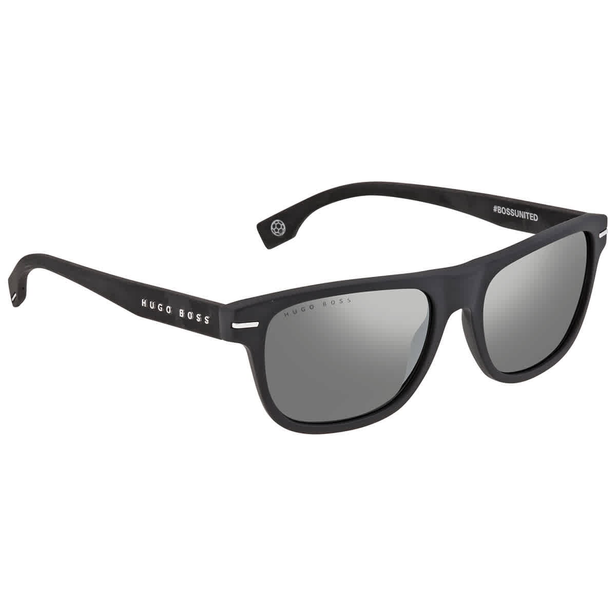 Boss sunglasses black and silver Boss 1603/S Square Sunglasses | Fashion Eyewear US main image 2