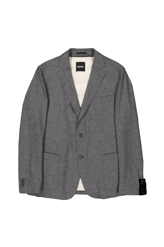 Single Breasted Flannel Blazer, Brand Size 52 (US Size 42)