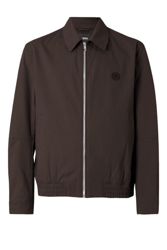 Stretch Cotton Jacket With Classic Collar (Men's)