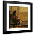 thumbnail image 1 of Hugo Charlemont 15x18 Black Modern Framed Museum Art Print Titled - Seating Smoker, 1 of 5