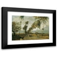 thumbnail image 1 of Hugo Charlemont 24x18 Black Modern Framed Museum Art Print Titled - Landstrasse with Birkenallee (1893), 1 of 5