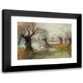 thumbnail image 1 of Hugo Charlemont 24x18 Black Modern Framed Museum Art Print Titled - Pelicans on the River Bank, 1 of 5
