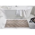 thumbnail image 1 of Better Trends 2 Piece Bathroom Rug Set 100% Cotton Extra Soft Tufted Bath Rug Water Absorbent Non-Slip Bath Mat Machine Washable (Beige) Hugo Collection, 1 of 6